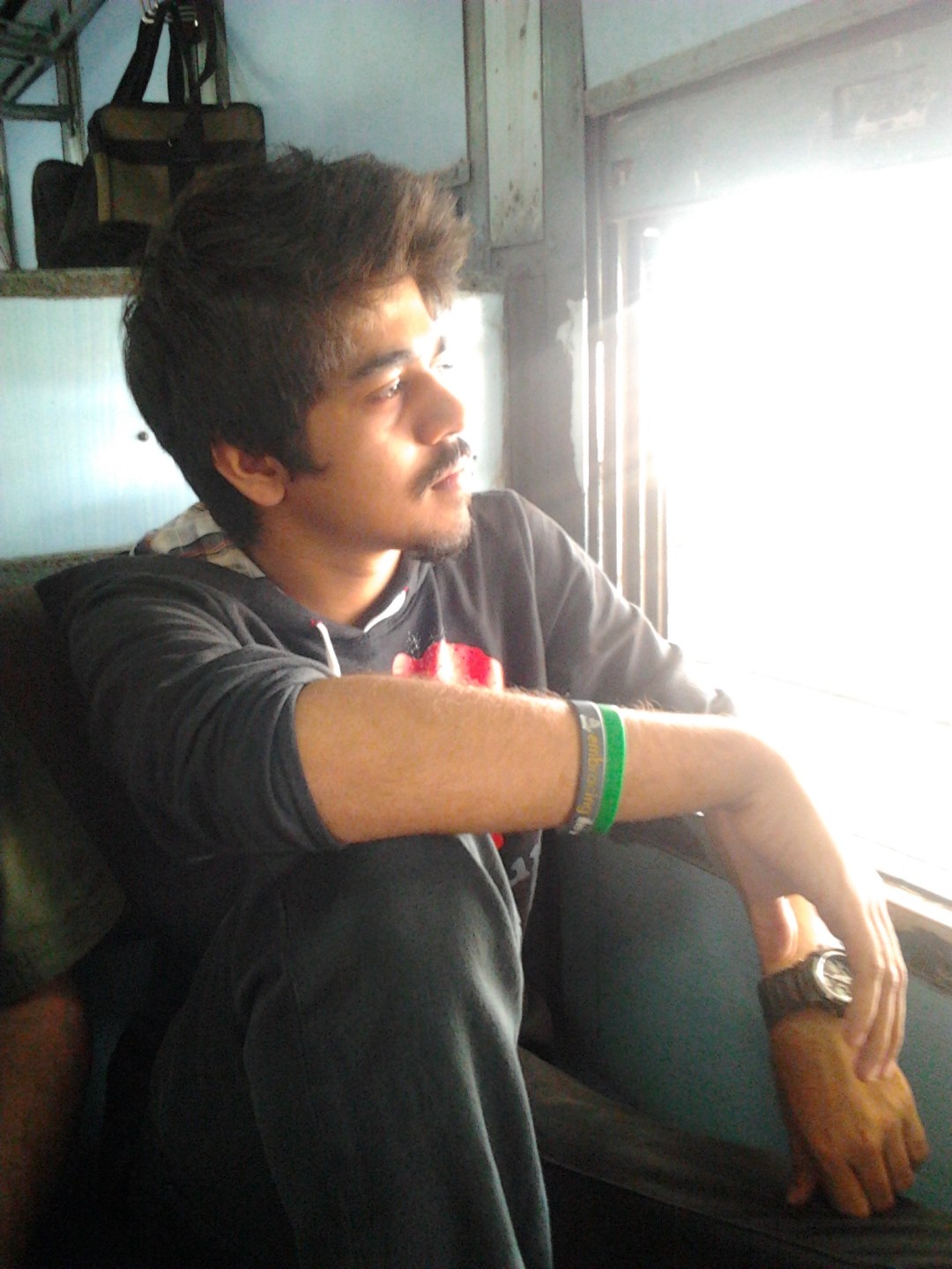 Enjoying the scenery of Kerala.